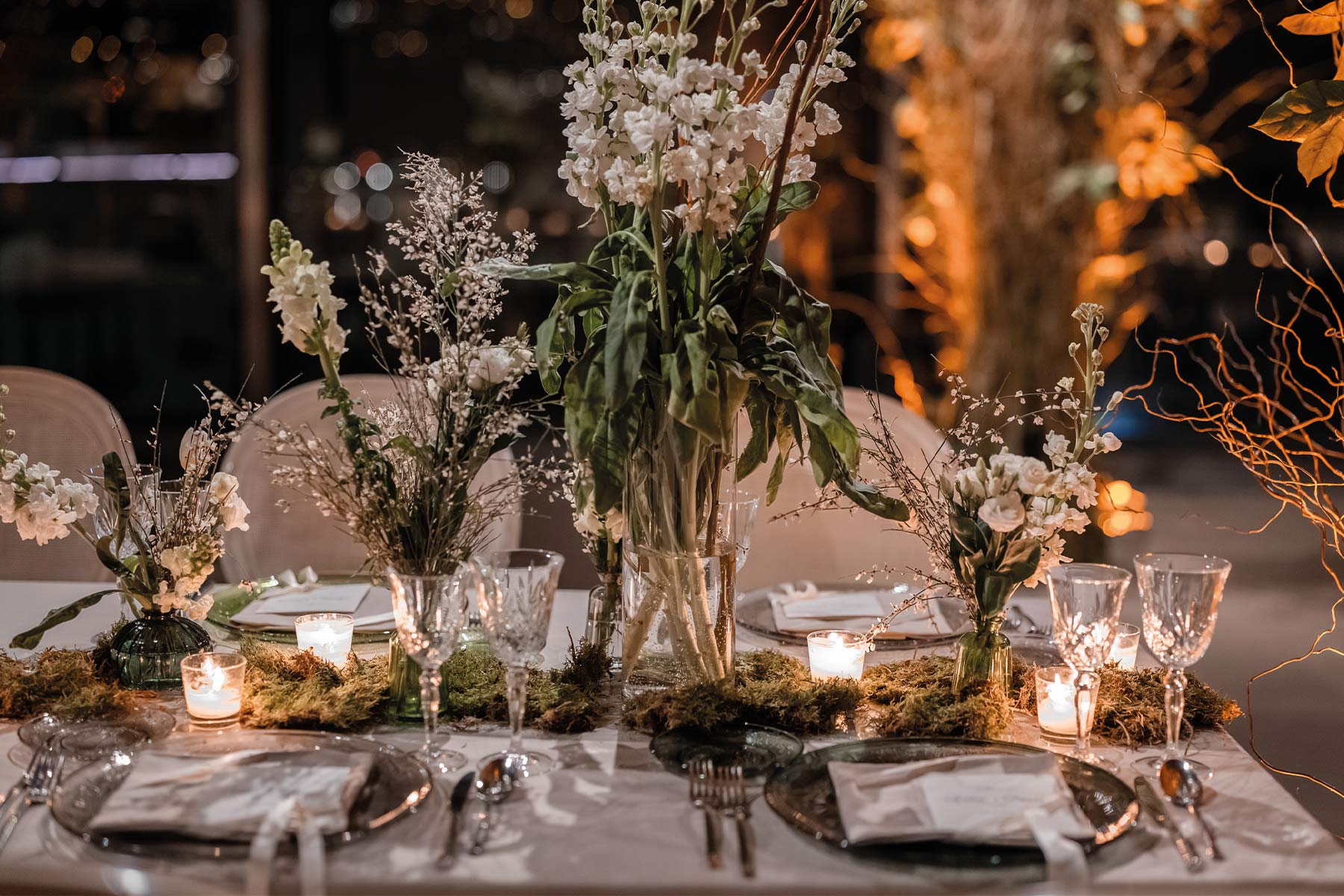 LAC Lugano wedding table - Allestimenti floreali per matrimonio a Lugano